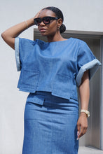 Load image into Gallery viewer, &#39;Audrey&#39; Denim (CROP TOP)
